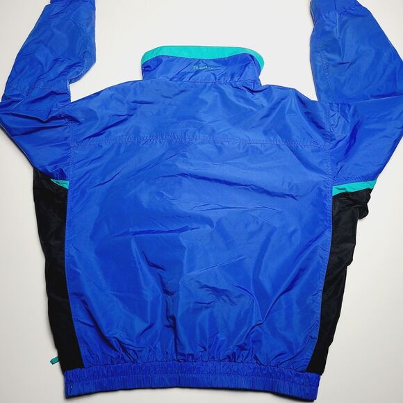 VTG Columbia Bugaboo Windbreaker Jacket Men’s Large Nylon Retro 90s Blue Green - Picture 2 of 14